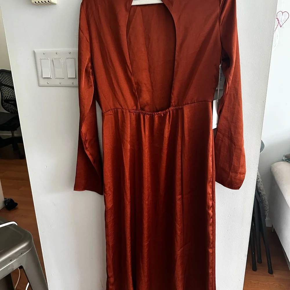 NWT Aritzia Wilfred Evora Rustwood Orange - Picture 5 of 7